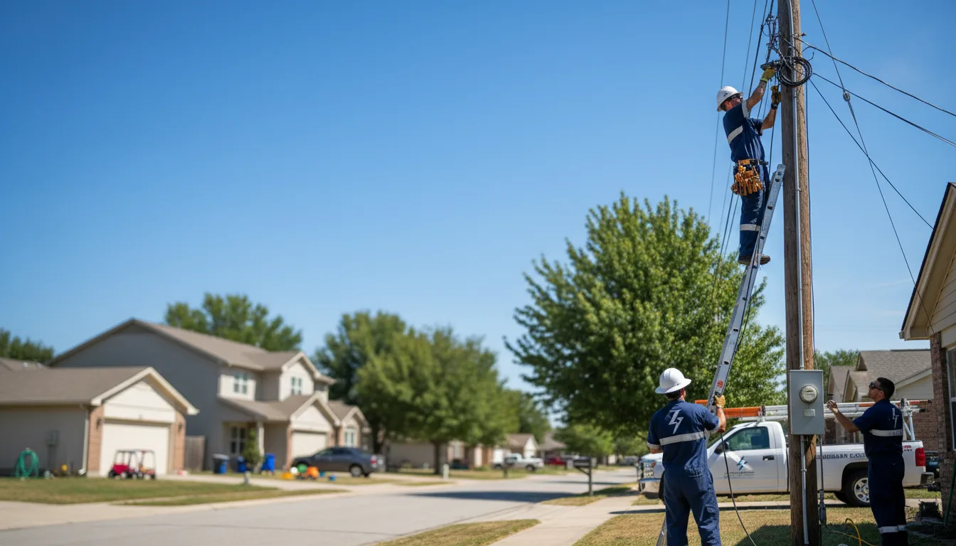 Residential electrician providing installation services in Roberts, ID